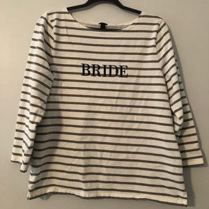 JCrew Striped Bride Shirt - size L